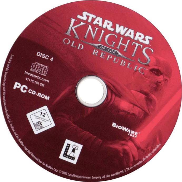 Star Wars: Knights of the Old Republic - CD obal 4