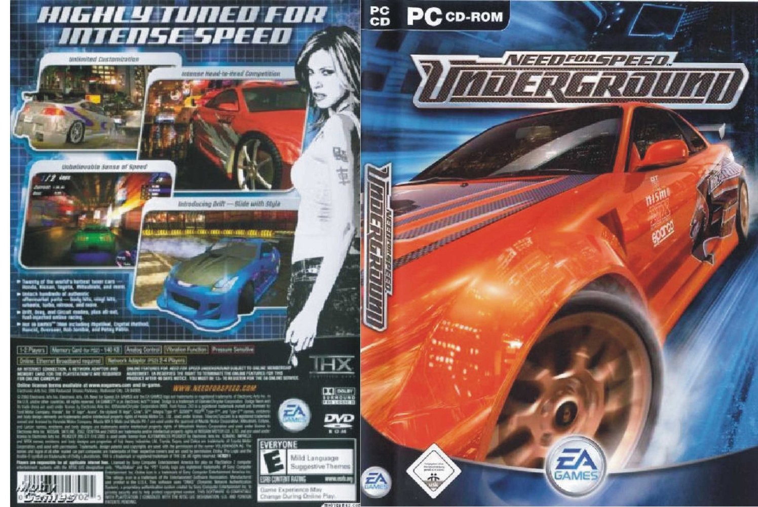 Need for Speed: Underground - DVD obal