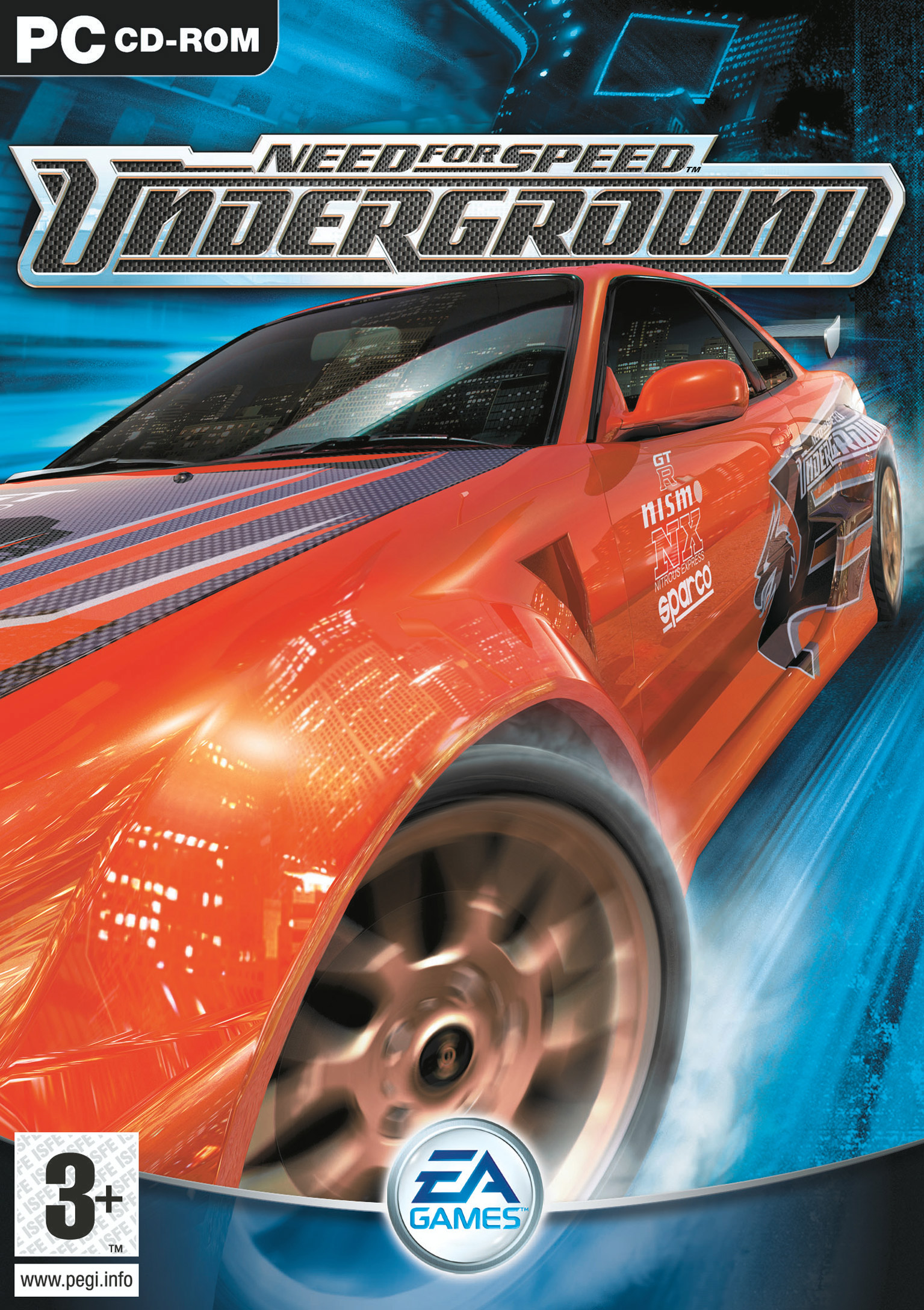 Need for Speed: Underground - pedn DVD obal
