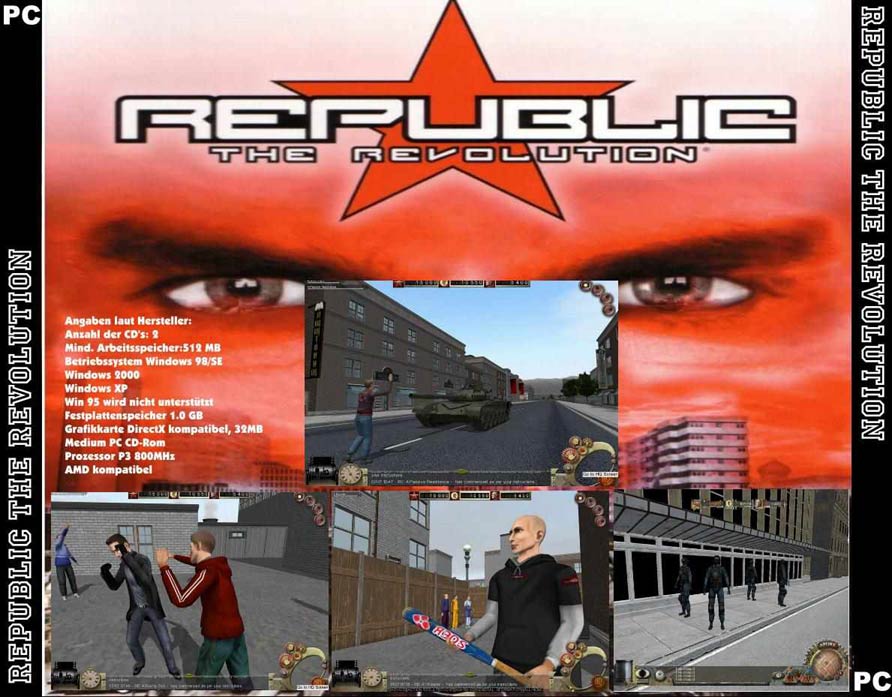 Republic: The Revolution - zadn CD obal
