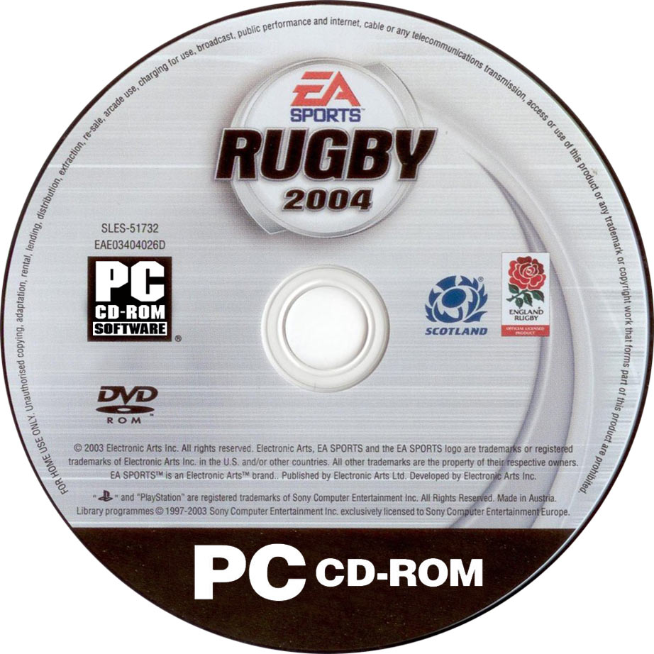 Rugby 2004 - CD obal