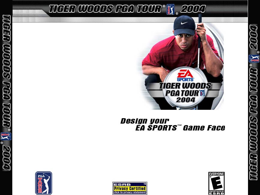 Tiger Woods PGA Tour 2004 - pedn CD obal