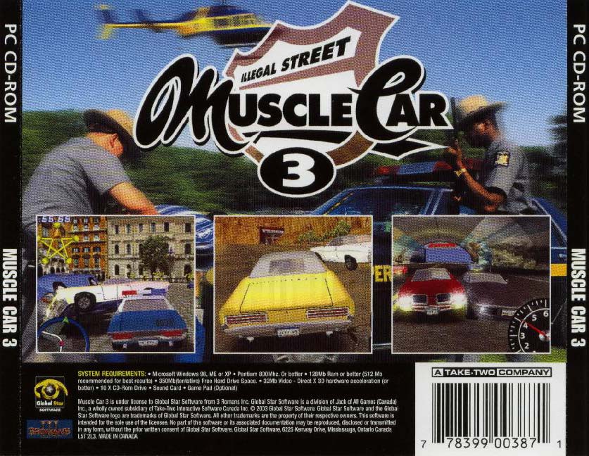 Muscle Car 3 - zadn CD obal
