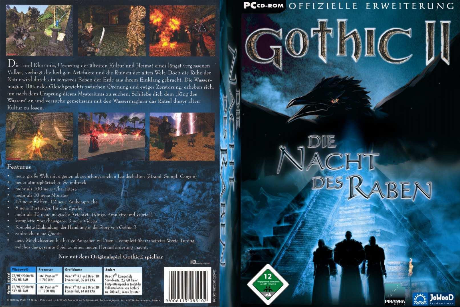 Gothic 2: Night Of The Raven - DVD obal