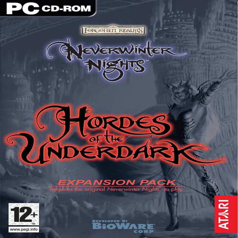 Neverwinter Nights: Hordes of the Underdark - pedn CD obal