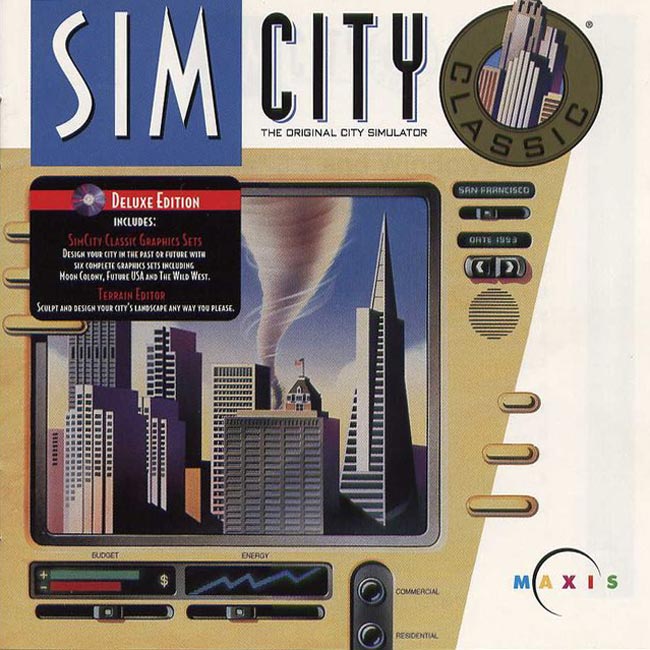 SimCity Classic: Deluxe Edition - pedn CD obal
