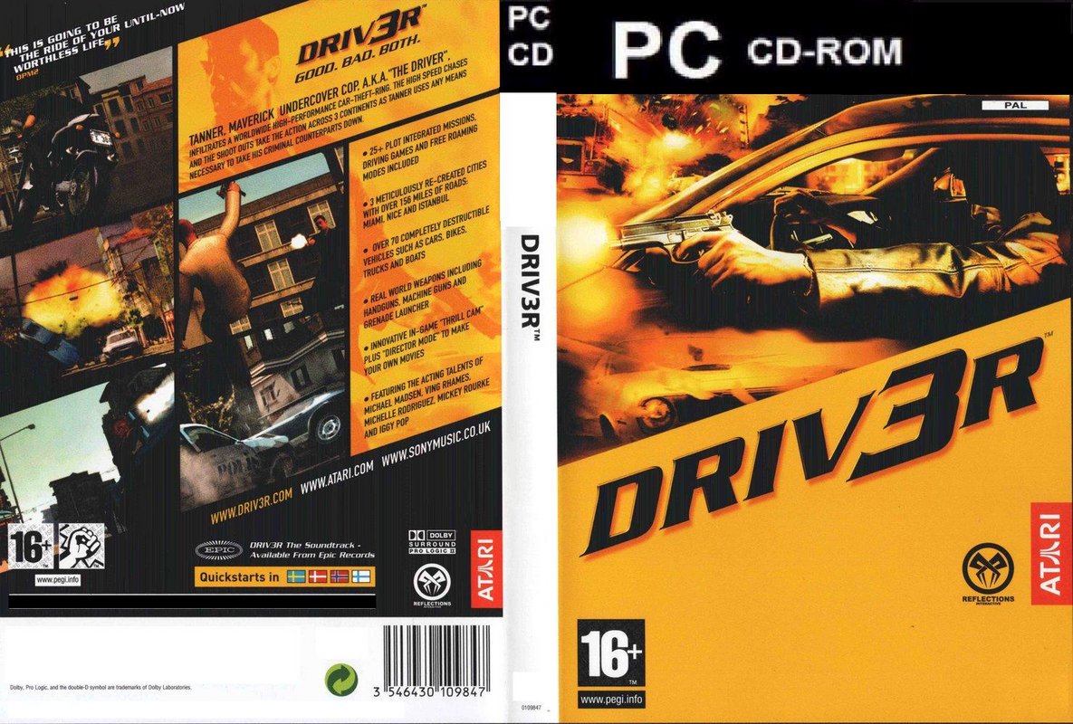Driver 3 - DVD obal