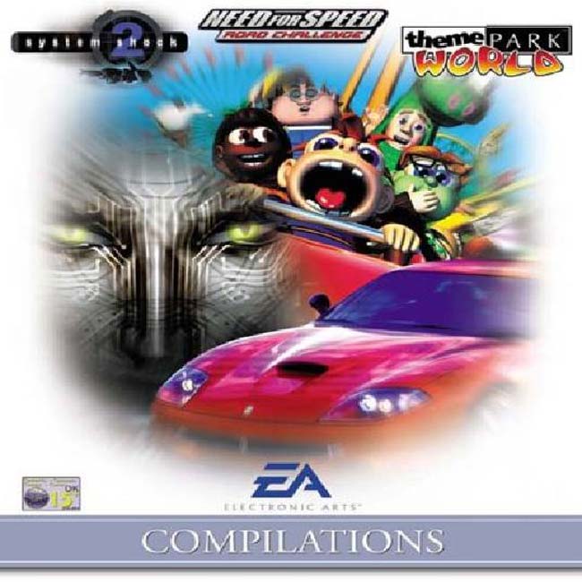 EA Compilations: System Shock+NFS Road Challenge+Theme Park World - pedn CD obal