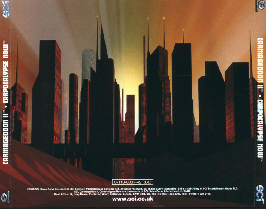 Carmageddon II: Carpocalypse Now - zadn CD obal