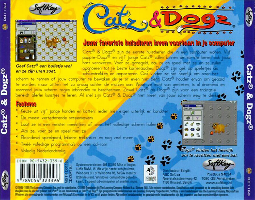 Catz and Dogz 2 in 1 - zadn CD obal