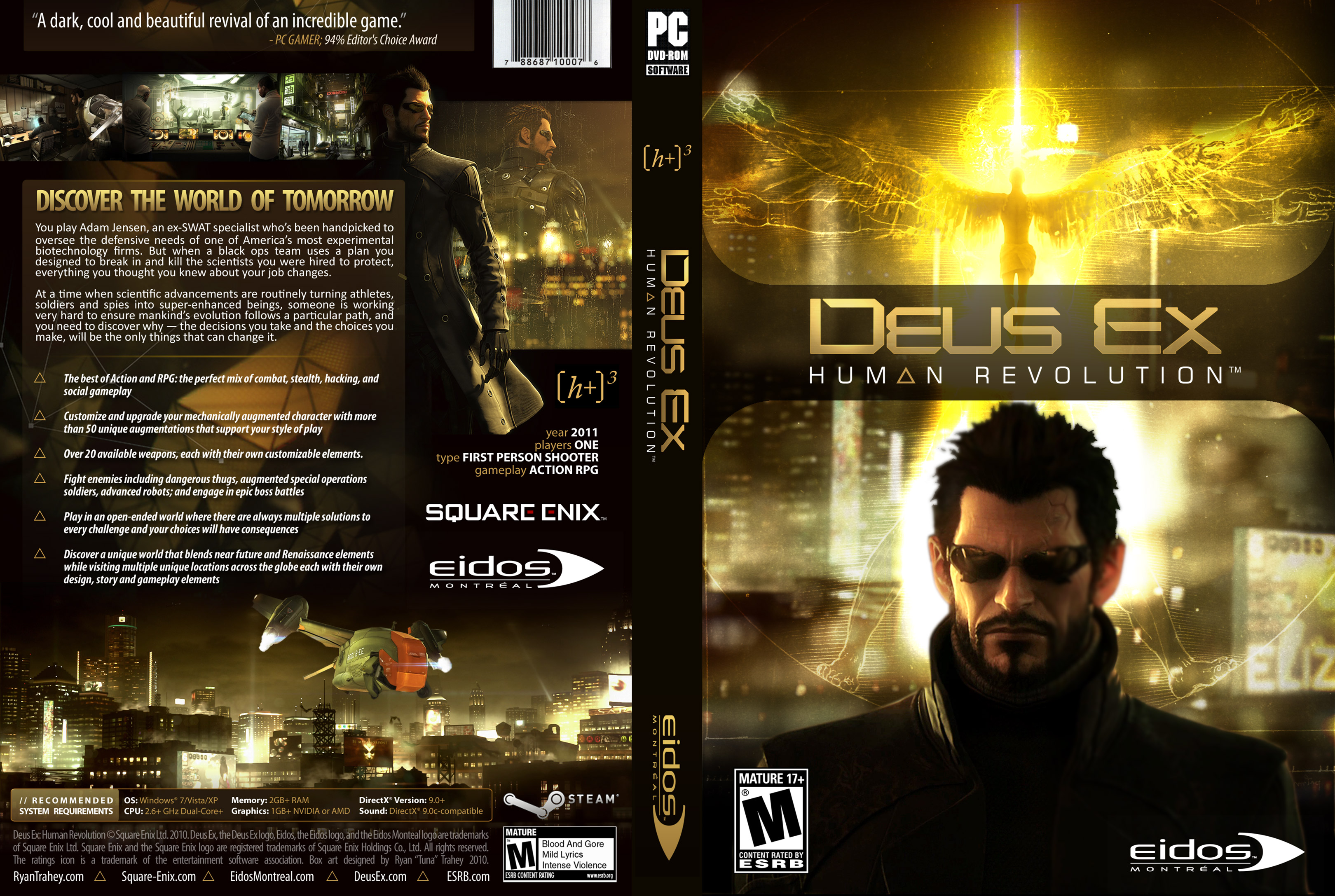 Deus Ex: Human Revolution - DVD obal 2