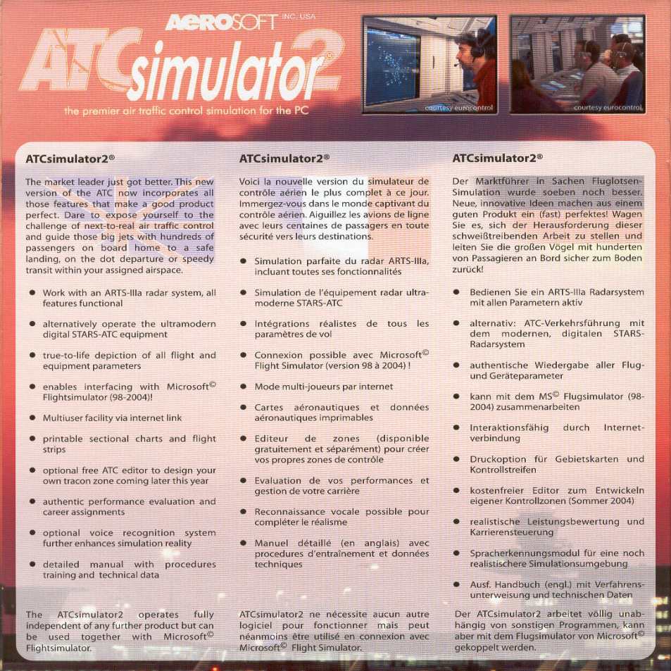 ATC Simulator 2 - pedn vnitn CD obal
