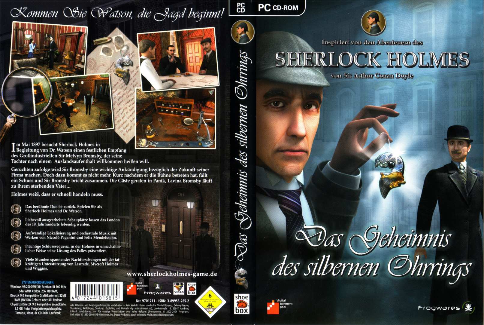 Adventures of Sherlock Holmes: The Silver Earring - DVD obal
