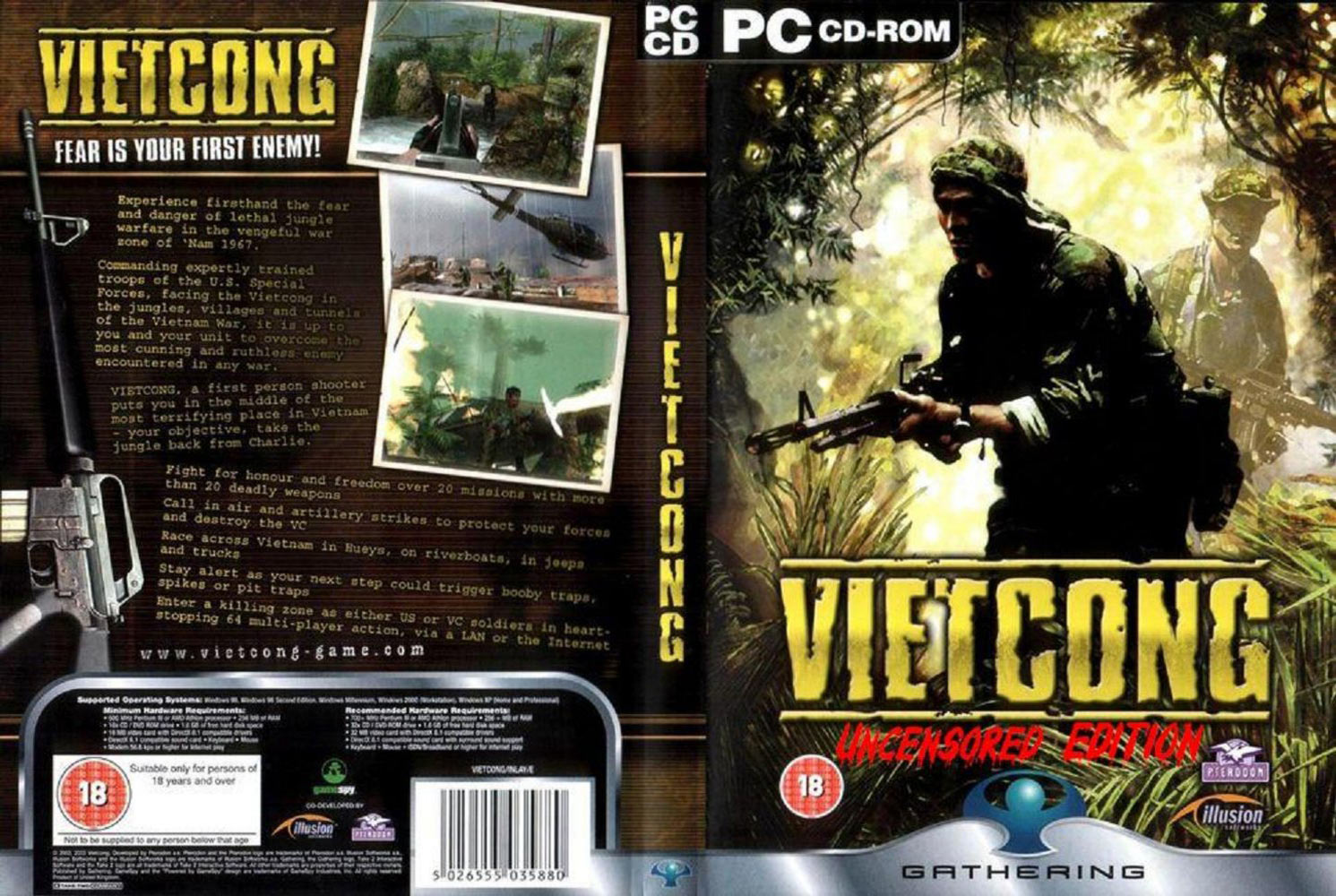 Vietcong: Uncensored Edition - DVD obal