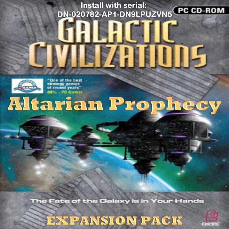 Galactic Civilizations: Altarian Prophecy - pedn CD obal