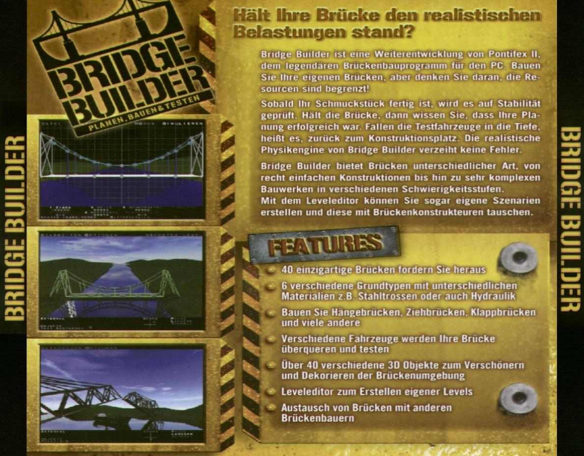 Bridge Builder - zadn CD obal
