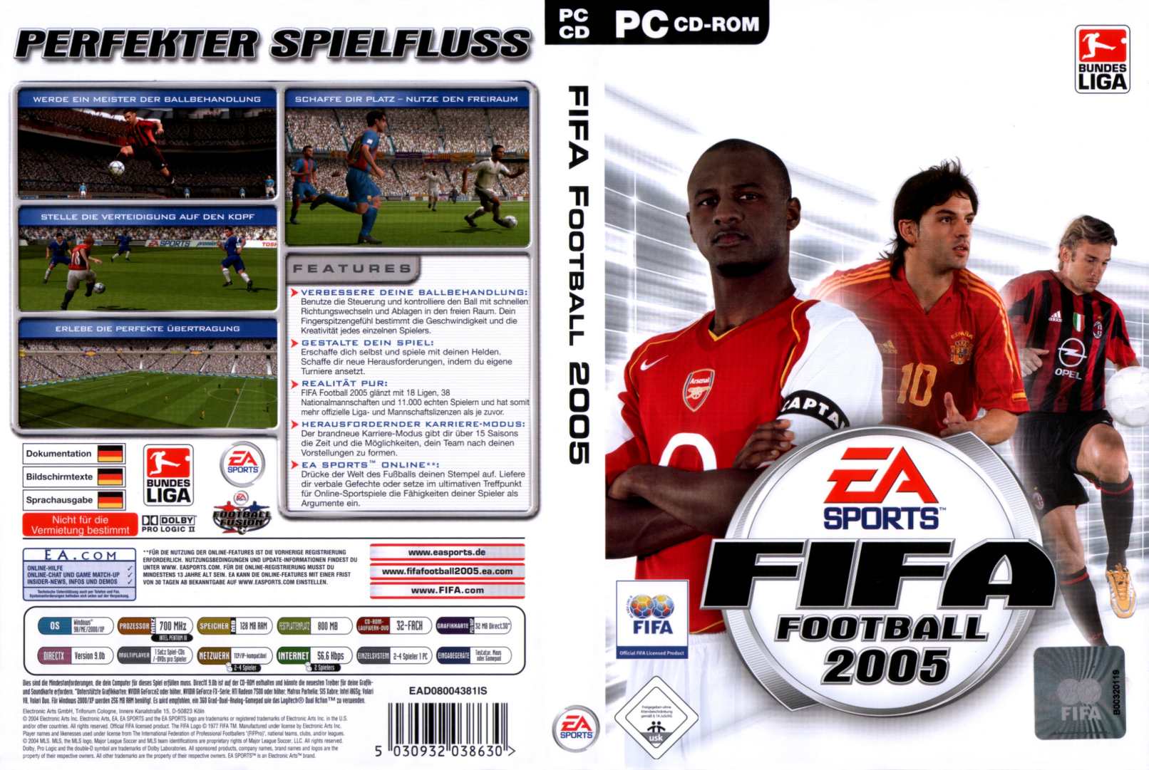 FIFA Soccer 2005 - DVD obal