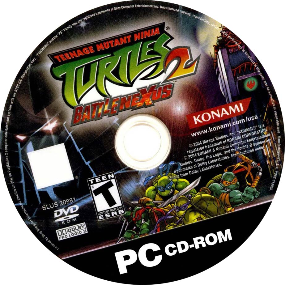 Teenage Mutant Ninja Turtles 2: Battle Nexus - CD obal