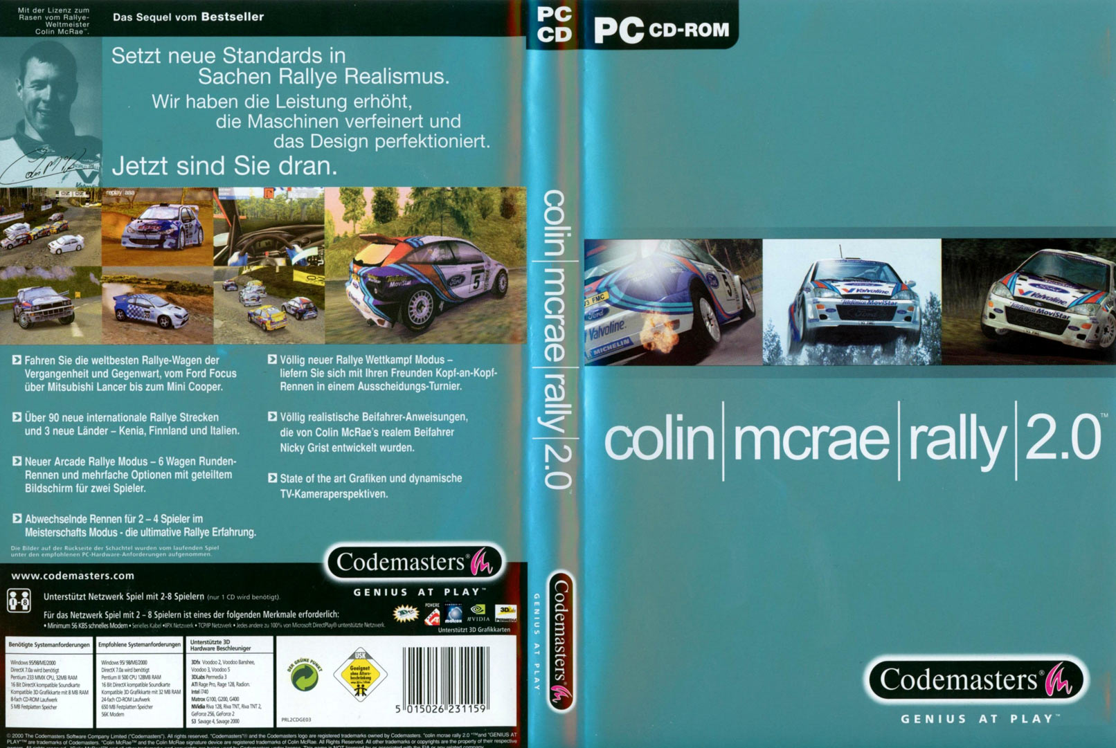 Colin McRae Rally 2.0 - DVD obal
