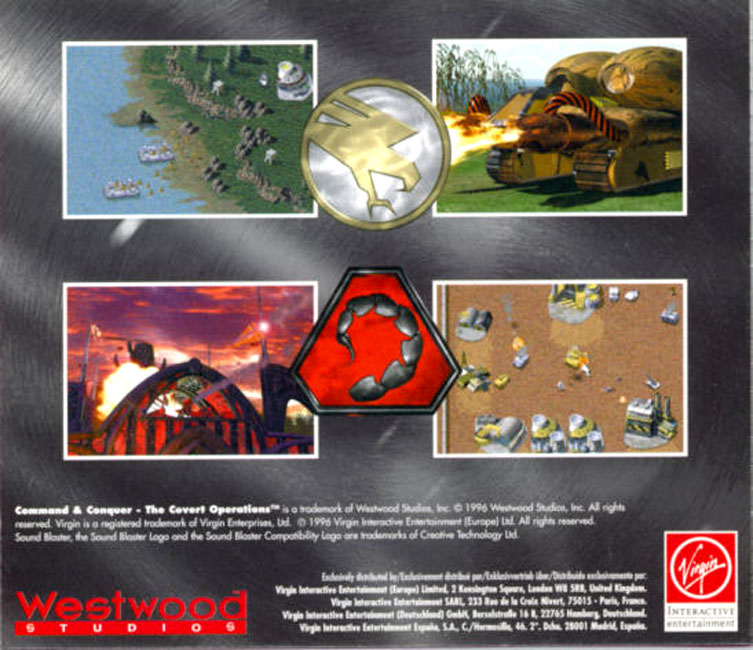 Command & Conquer Mission CD - zadn CD obal