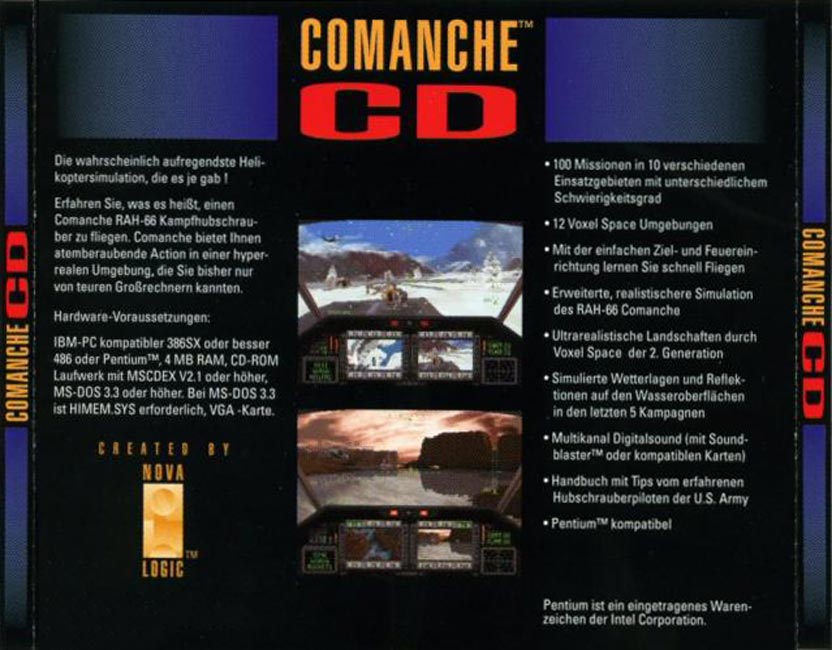 Comanche CD - zadn CD obal