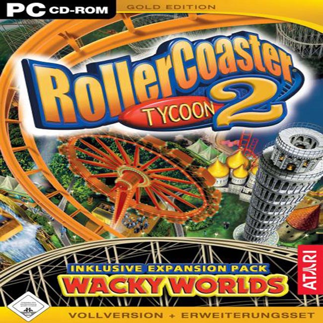RollerCoaster Tycoon 2: Gold Edition - pedn CD obal
