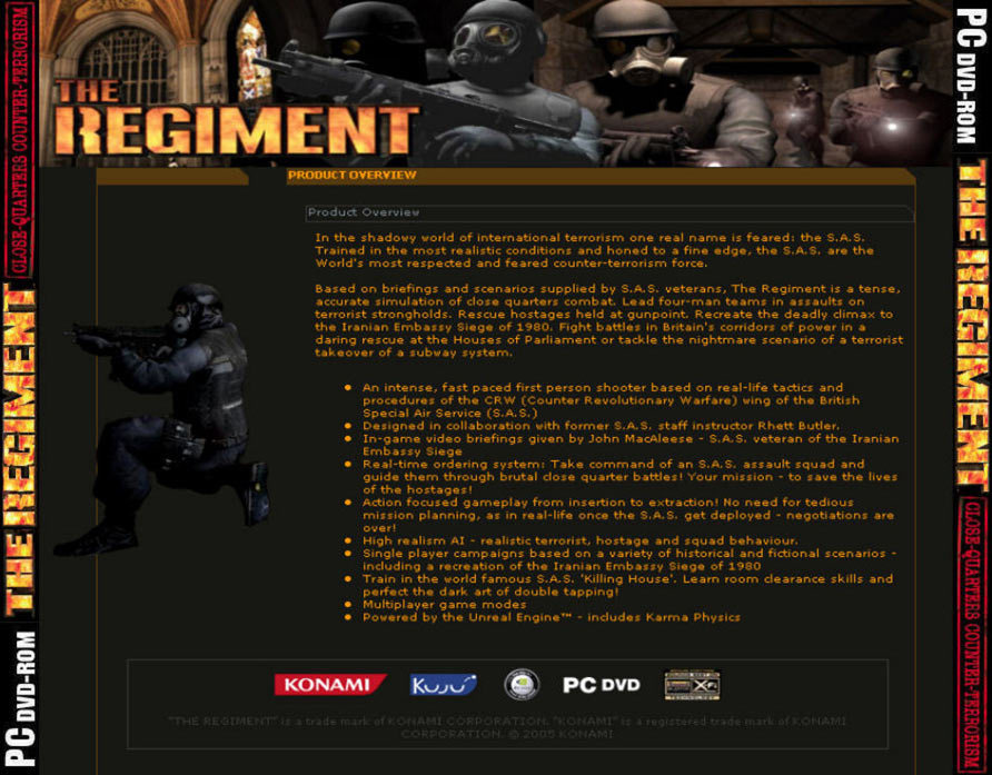 The Regiment - zadn CD obal