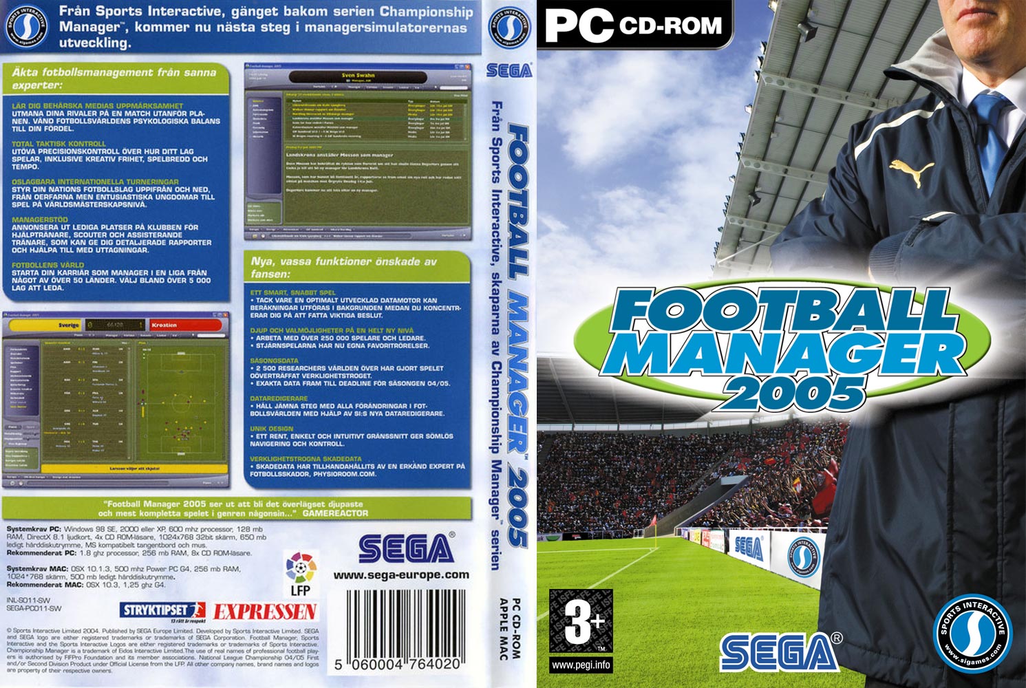 Football Manager 2005 - DVD obal