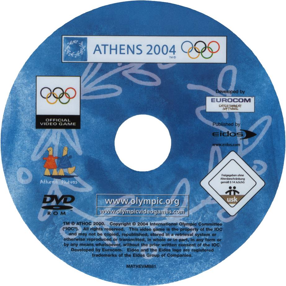 Athens 2004 - CD obal