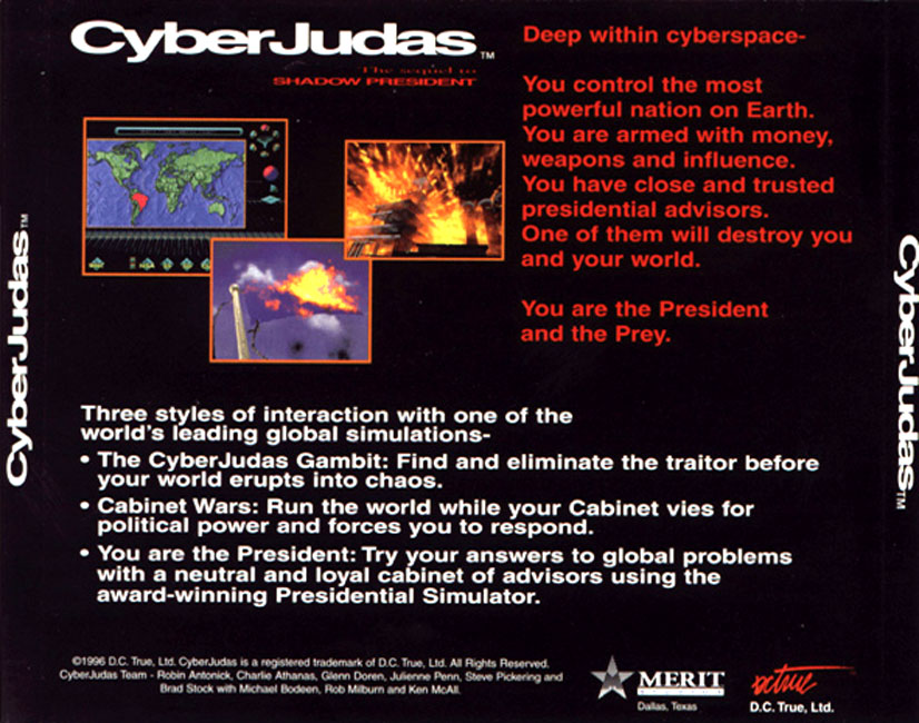 CyberJudas - zadn CD obal