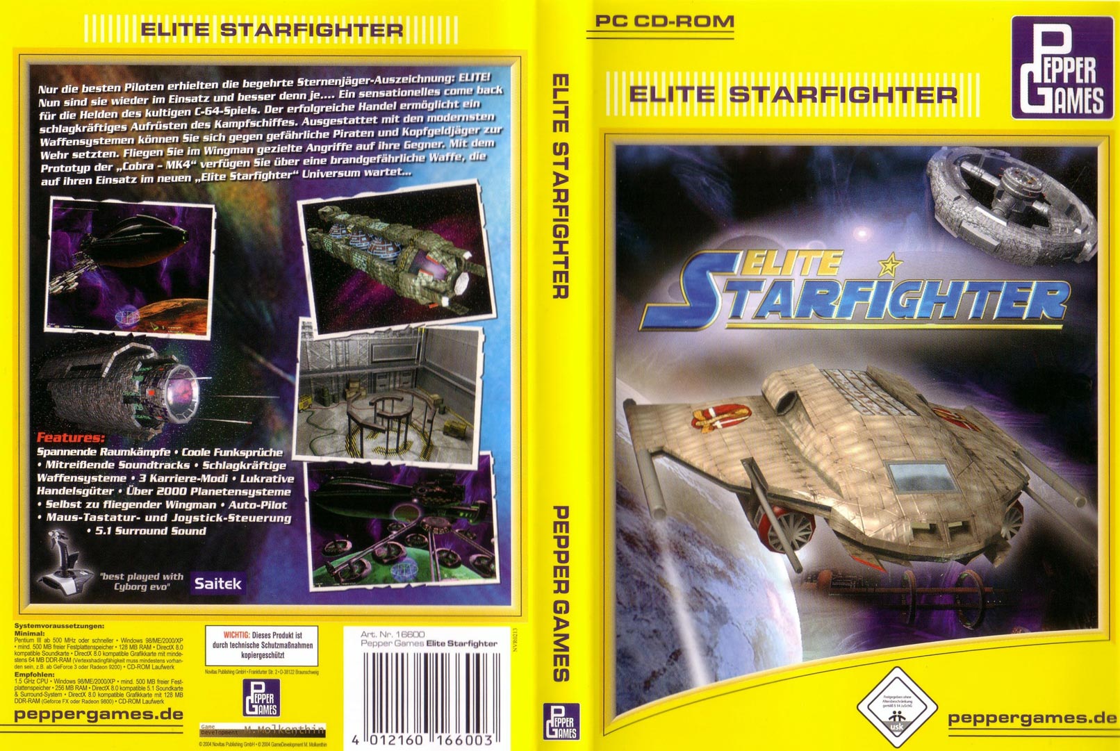 Elite Starfighter - DVD obal