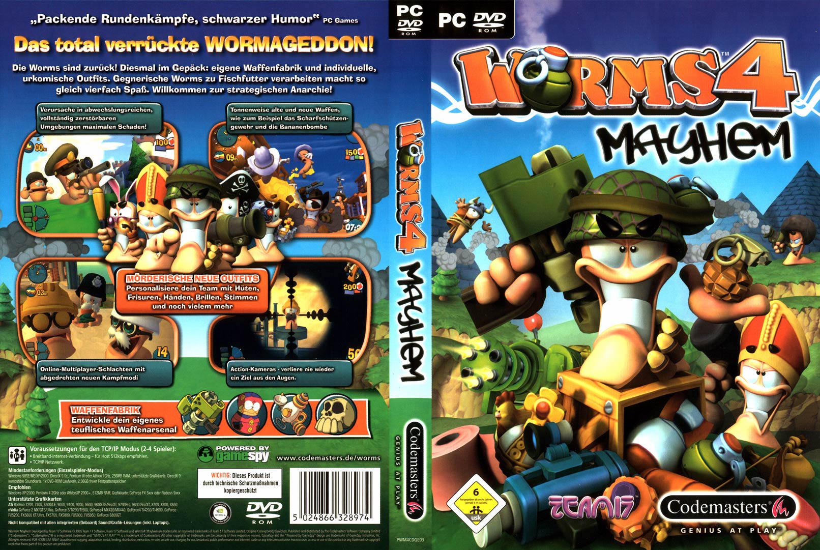 Worms 4: Mayhem - DVD obal