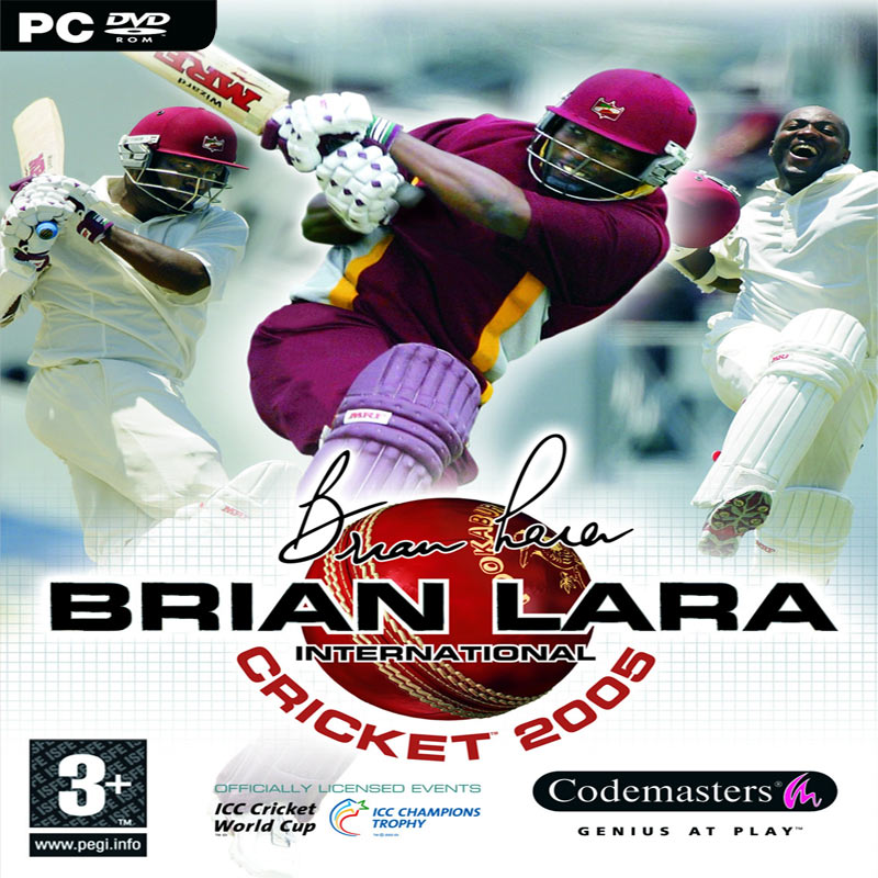 Brian Lara International Cricket 2005 - pedn CD obal