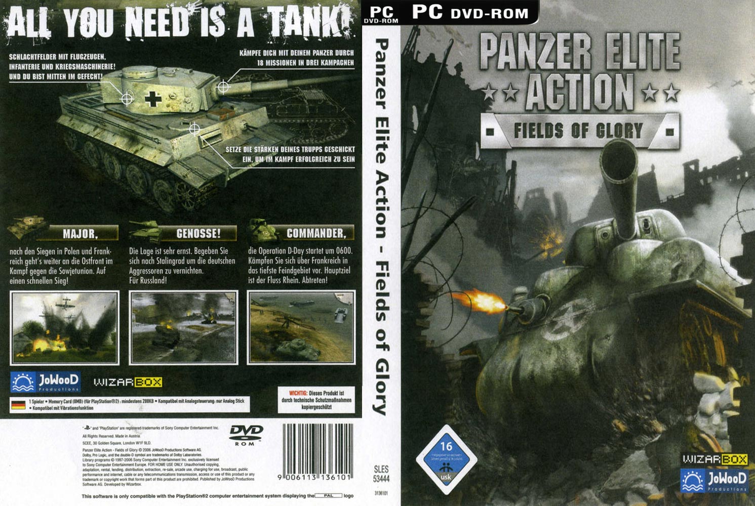 Panzer Elite Action: Fields of Glory - DVD obal 2