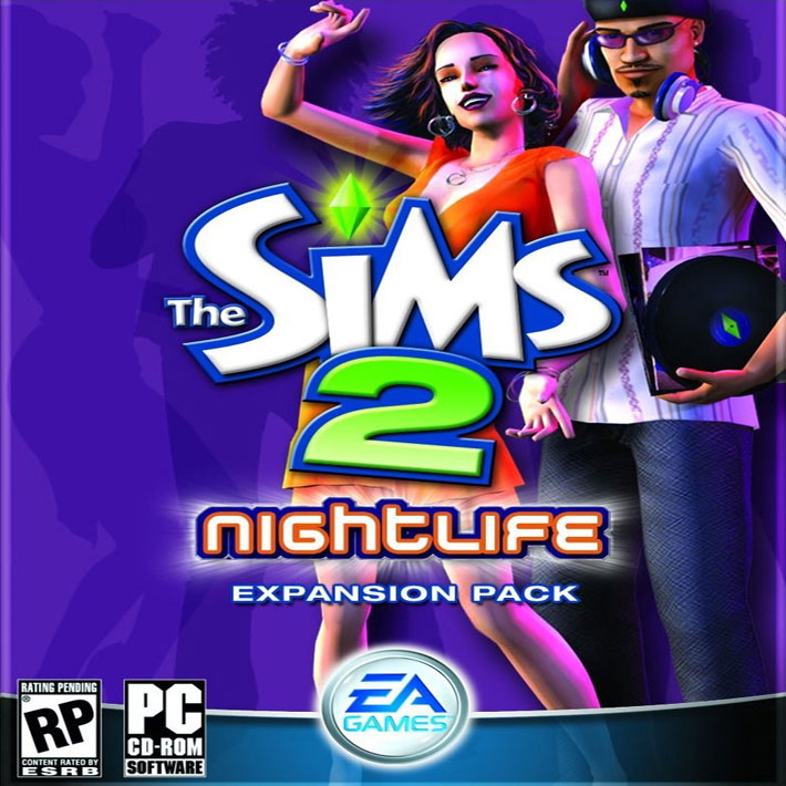 The Sims 2: Nightlife - pedn CD obal