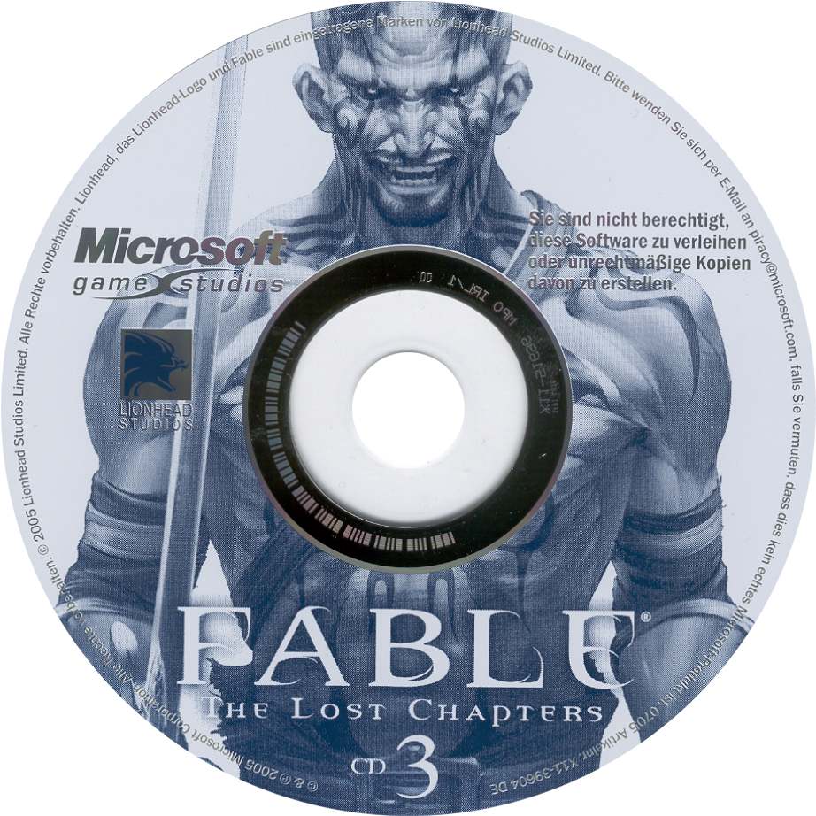 Fable: The Lost Chapters - CD obal 4