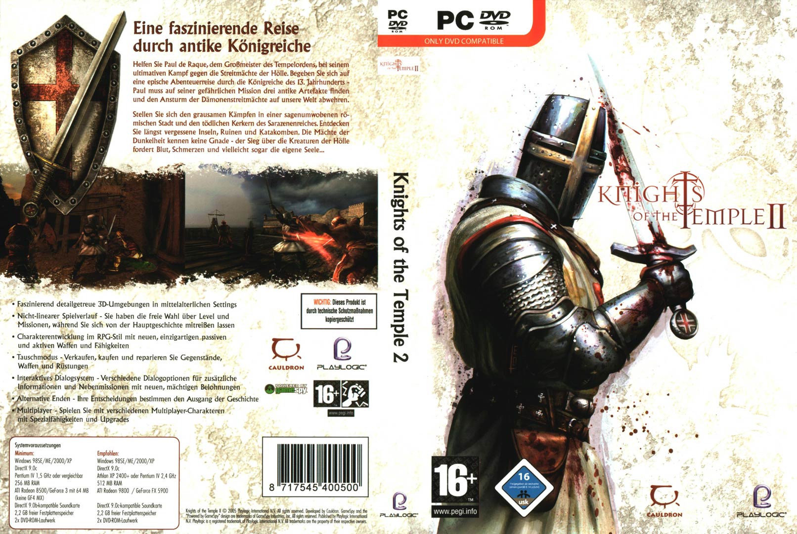 Knights of the Temple 2 - DVD obal