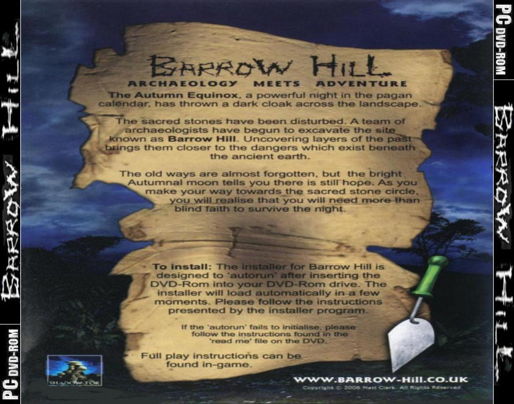 Barrow Hill: Curse of the Ancient Circle - zadn CD obal