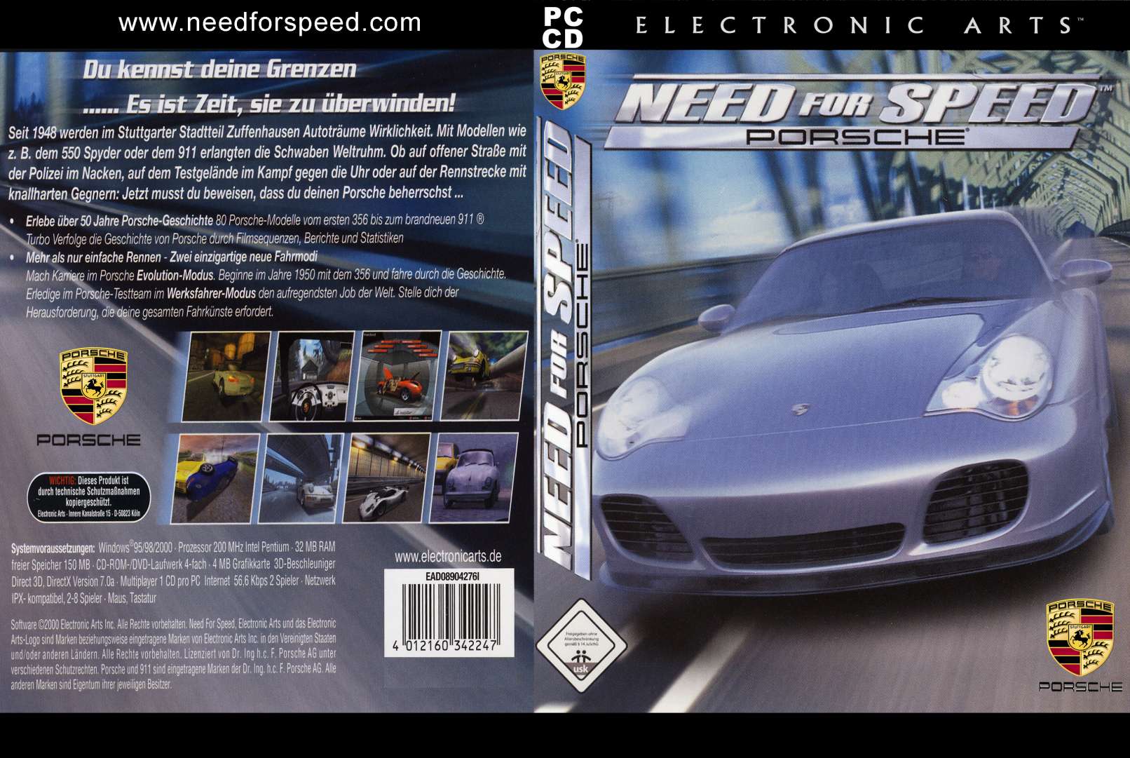 Need for Speed: Porsche - DVD obal