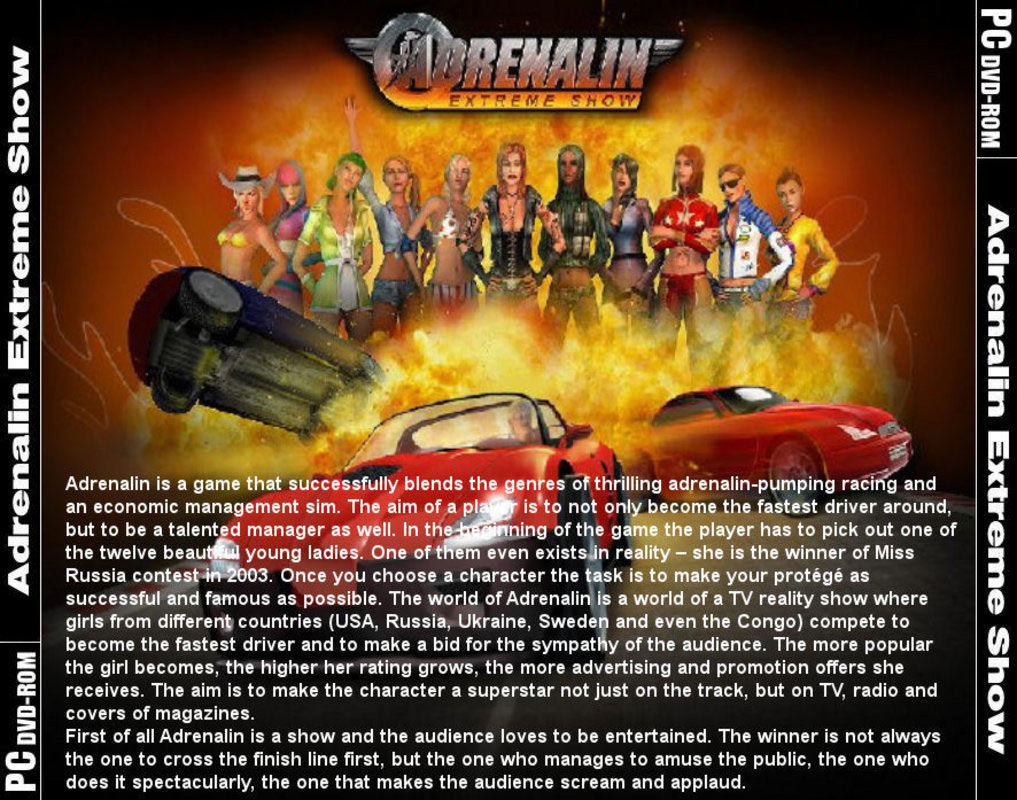 Adrenalin: Extreme Show - zadn CD obal