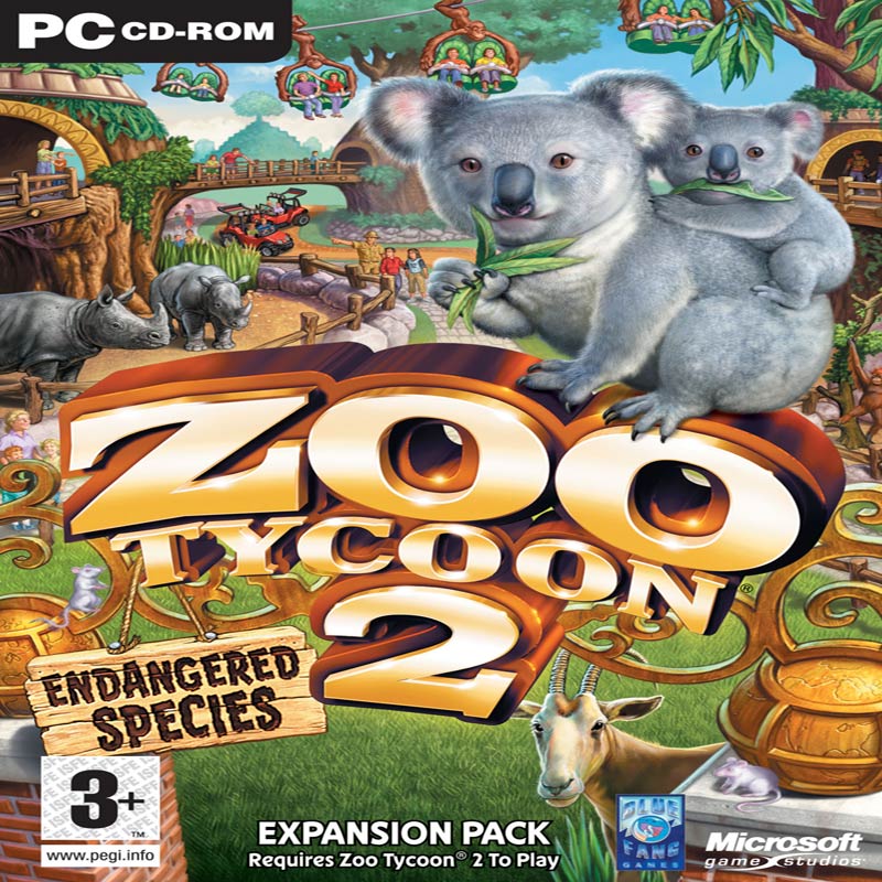 Zoo Tycoon 2: Endangered Species - pedn CD obal