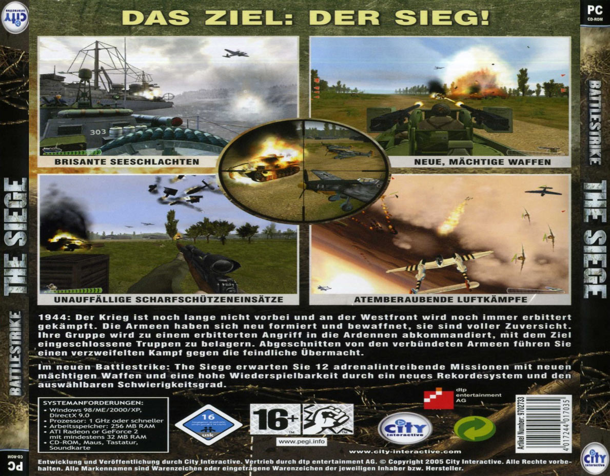 Battlestrike: The Siege - zadn CD obal