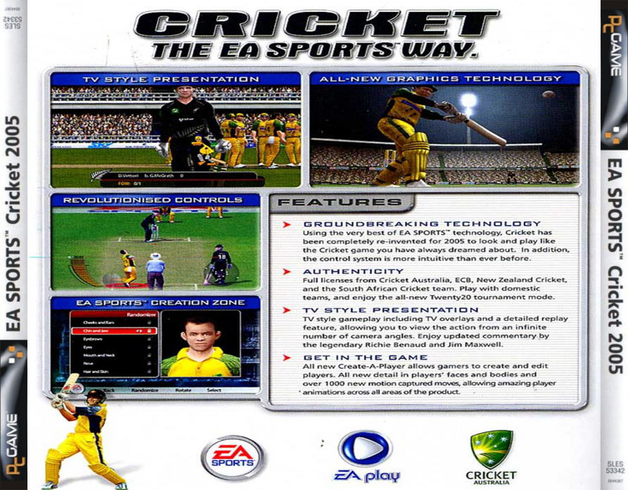 Cricket 2005 - zadn CD obal