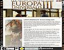Europa Universalis 3 - zadn CD obal