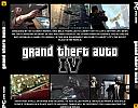 Grand Theft Auto IV - zadn CD obal