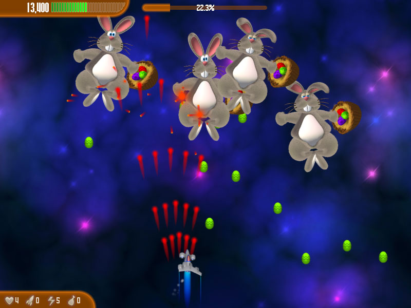 Chicken Invaders 3: Revenge of the Yolk (Easter Edition) - screenshot 2