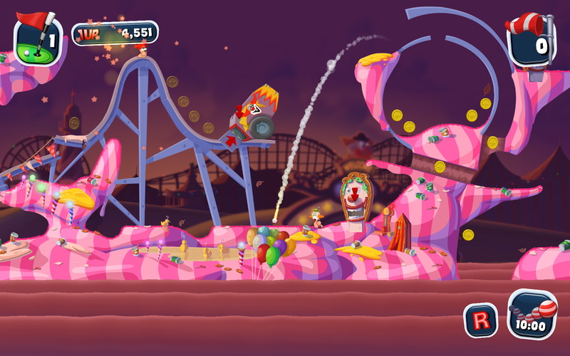Worms Crazy Golf: Carnival Course - screenshot 8