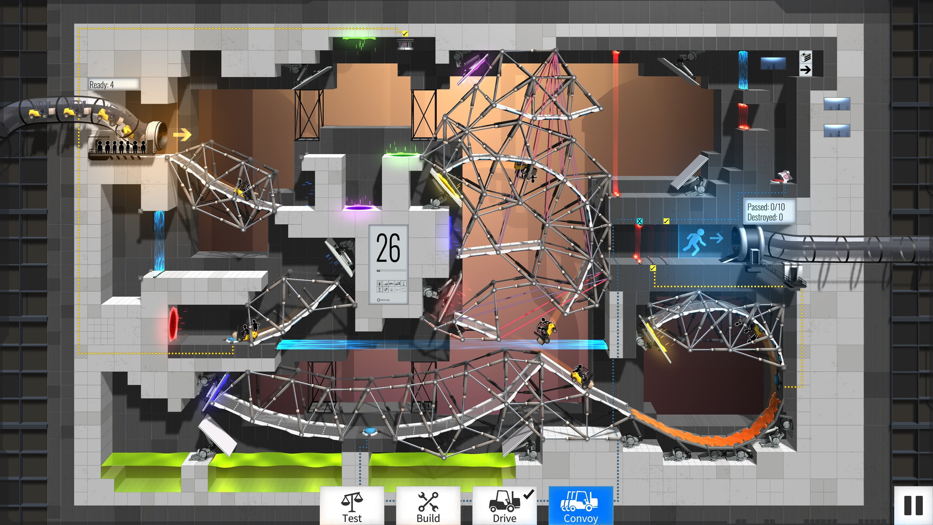 Bridge Constructor Portal - Portal Proficiency - screenshot 5