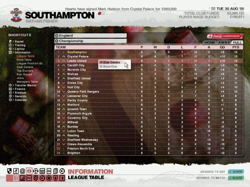 LMA Manager 2006 - screenshot 6