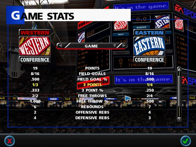 NBA Live '99 - screenshot 10